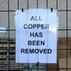 A common sign at the various deconstruction sites around Vancouver (of which there are many)